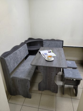 Кухонный уголок Миссия с полкой ткань в Болотное - mebel154.com