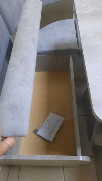 Кухонный уголок Миссия V велюр (цемент) в Болотное - mebel154.com