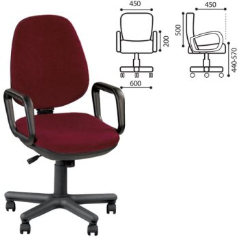 Кресло Comfort GTP, с подлокотниками в Болотное - mebel154.com