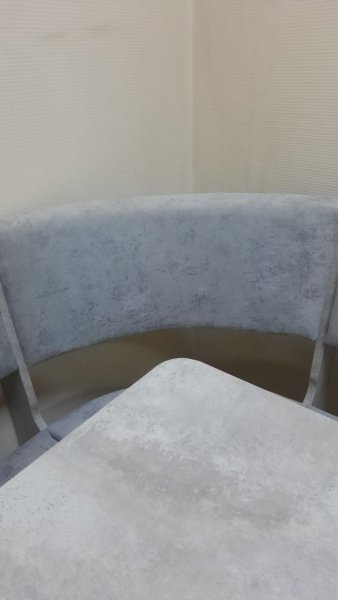 Кухонный уголок Миссия V велюр (цемент) в Болотное - mebel154.com