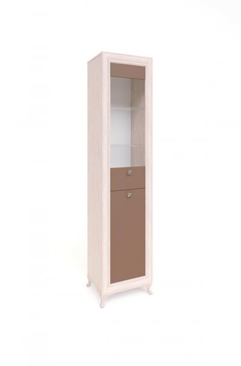 Пенал-витрина М26 Гостиная Саванна в Болотное - mebel154.com