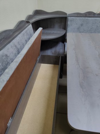 Кухонный уголок Миссия с полкой ткань в Болотное - mebel154.com