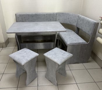 Кухонный уголок Миссия V велюр (сириус) в Болотное - mebel154.com