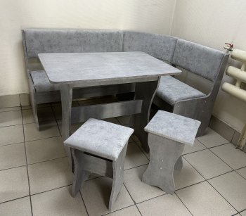 Кухонный уголок Миссия V велюр (сириус) в Болотное - mebel154.com