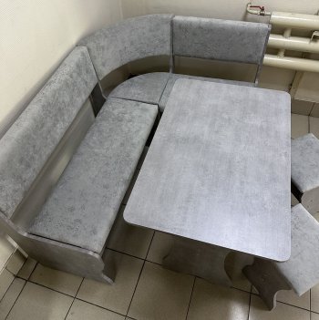 Кухонный уголок Миссия V велюр (сириус) в Болотное - mebel154.com