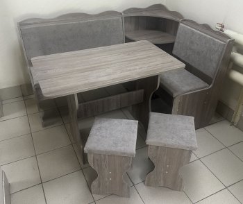 Кухонный уголок Миссия с полкой, ткань(локи) в Болотное - mebel154.com