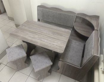 Кухонный уголок Миссия с полкой, ткань(локи) в Болотное - mebel154.com