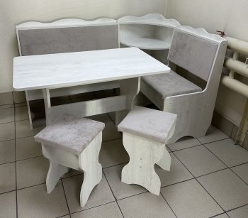 Кухонный уголок Миссия с полкой ткань в Болотное - mebel154.com