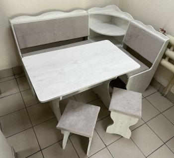 Кухонный уголок Миссия с полкой ткань в Болотное - mebel154.com
