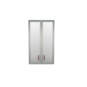 Комплект дверей Приоритет стекло в алюм. рамке К-981 (К-945, КФ-945) в Болотное - mebel154.com