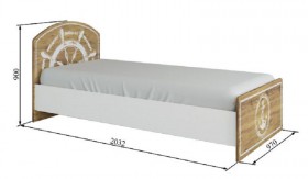 Кровать 900 КРД 900.1 Юнга в Болотное - mebel154.com