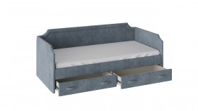 Кровать с мягкой обивкой и ящиками Кантри Тип 1 (900) в Болотное - mebel154.com