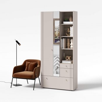 Вешалка с зеркалом Одетта (ВШ1) в Болотное - mebel154.com