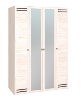 Шкаф для одежды 4-х дверный 555 Бриз в Болотное - mebel154.com