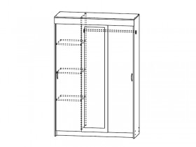 Шкаф-купе Басса ШК 551 в Болотное - mebel154.com