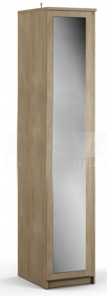 Шкаф однодверный с зеркалом Веста СБ-2260  в Болотное - mebel154.com