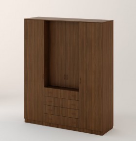 Шкаф распашной 4-х створчатый с 2 ящиками в Болотное - mebel154.com