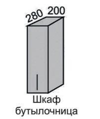 Шкаф верхний 720 ВШ 20 с дверцей Алеся Эконом в Болотное - mebel154.com