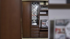 Шкаф-витрина с ящиками Моника 24.01 в Болотное - mebel154.com