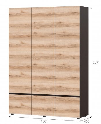 Шкаф 3-х Берген в Болотное - mebel154.com